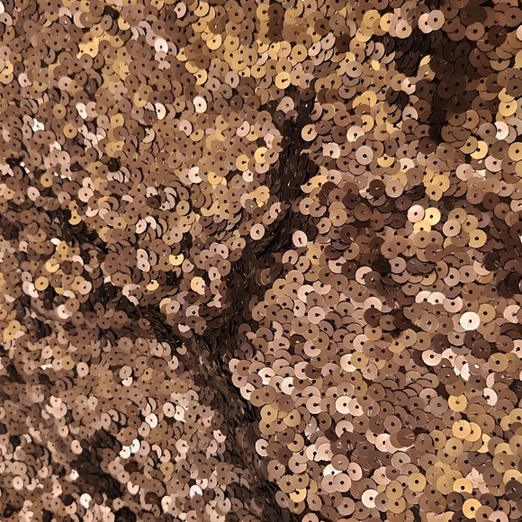 Brown sequin Theory mini shift dress size 4! Such a stunner! - Picture 6 of 9